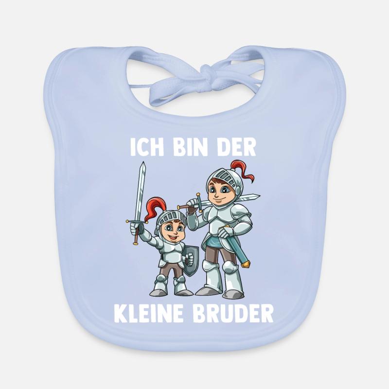 Ritter Kleiner Bruder - Ich bin der kleine Bruder Baby Bio-Lätzchen