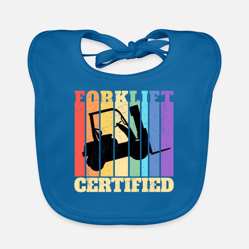 Forklift Certified Forklift Driver Organic Baby Bibs