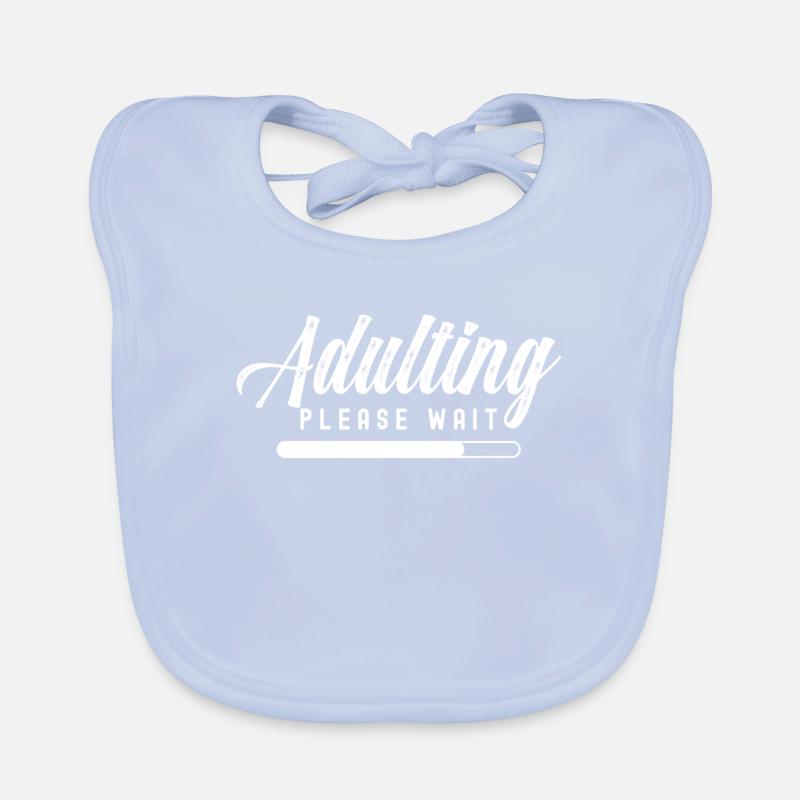 Erwachsen Werden Bitte Warten Geburtstag Pubertät Baby Bio-Lätzchen