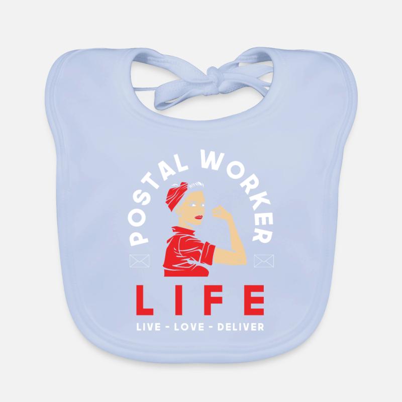 Commis de poste Mme Profession Bavoir bio Bébé