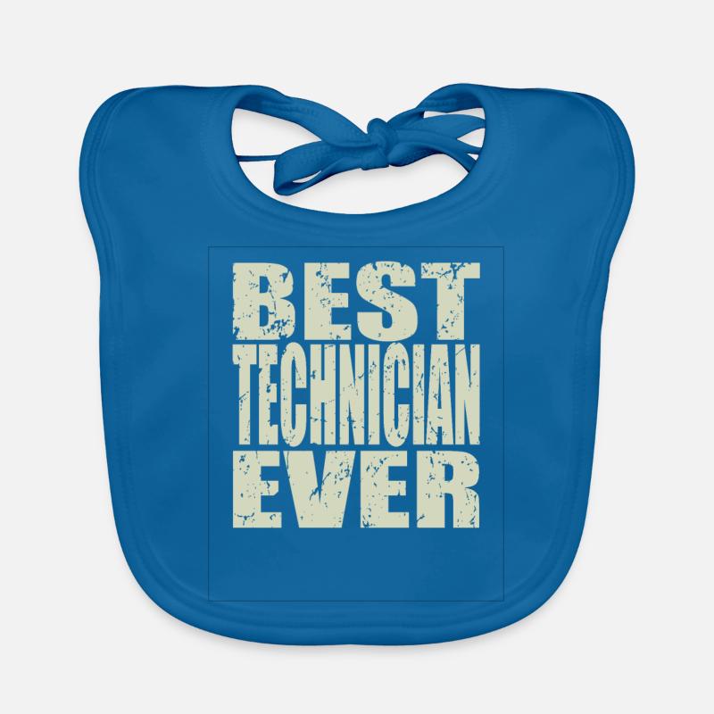 Best Technician ever Technician Gift Organic Baby Bibs