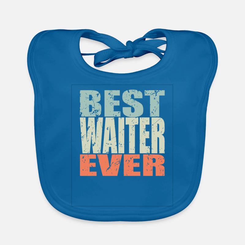 Best Kellner ever Kellner Geschenk Baby Bio-Lätzchen