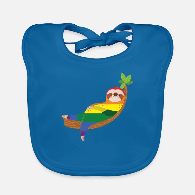 Pride Faultier Baby Bio-Lätzchen