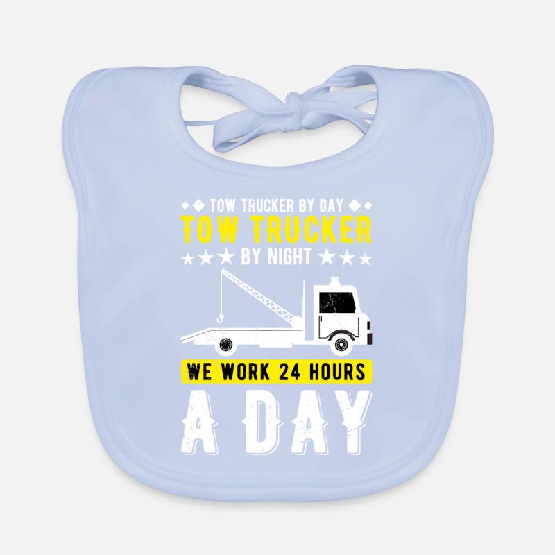 Abschlepper Abschleppdienst Abschleppwagenfahrer Baby Bio-Lätzchen