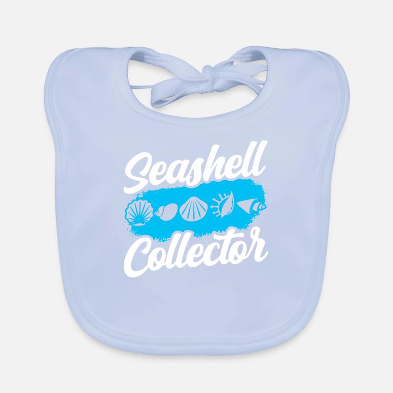 Shell Collector Shell Collector Collect shells Organic Baby Bibs