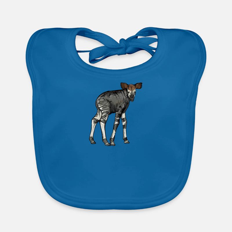 Okapi I Girafe de la forêt tropicale pour Bavoir bio Bébé