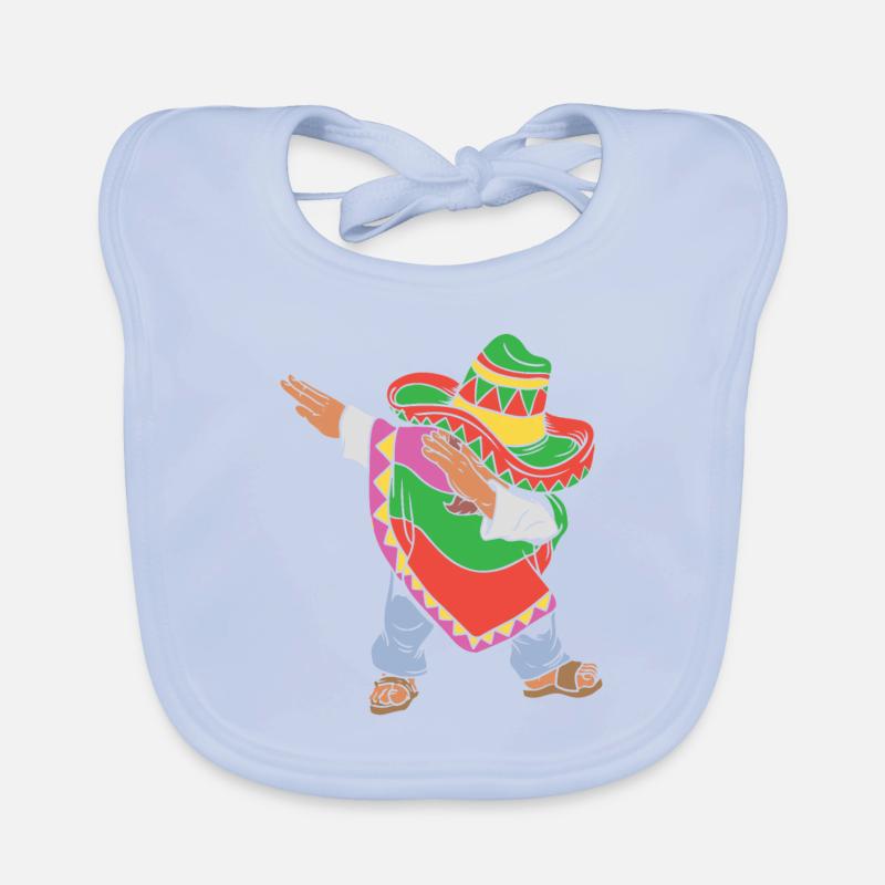 Dabbing Mexican Cinco De Mayo Dabbing Mexikaner Baby Bio-Lätzchen