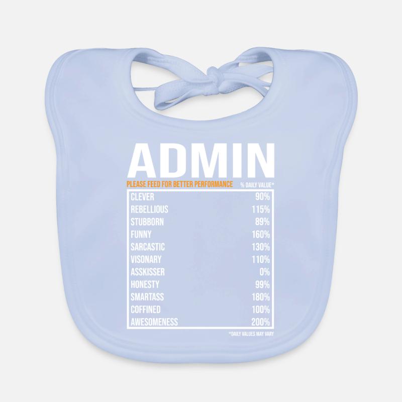 Admin Daily Funny Admin Organic Baby Bibs