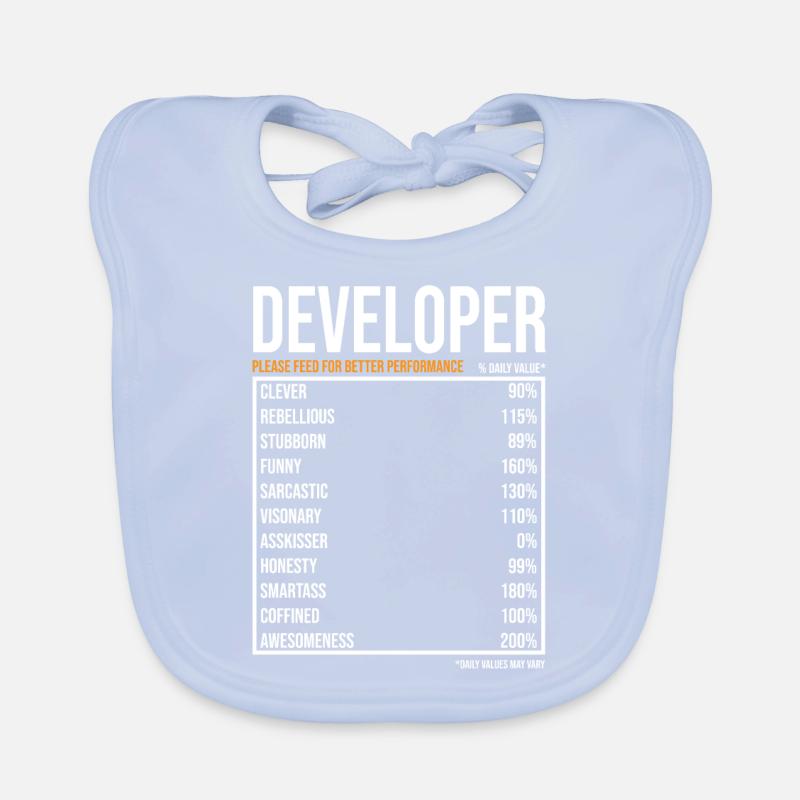 Entwickler Softwareentwickler Informatiker Coder Baby Bio-Lätzchen