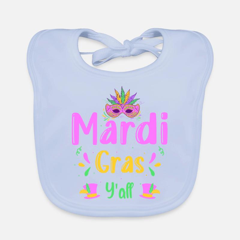 Masque de costume de Mardi Gras Bavoir bio Bébé