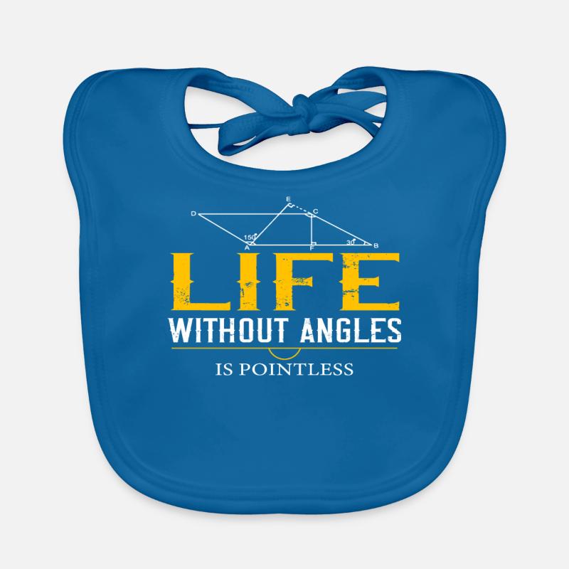 Live without Angles is Pointless Mathelehrer Baby Bio-Lätzchen
