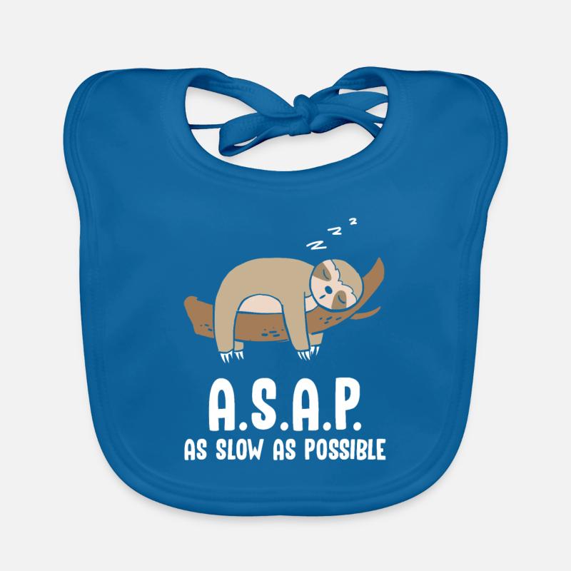 A.S.A.P. As Slow As Possible Faultier Baby Bio-Lätzchen