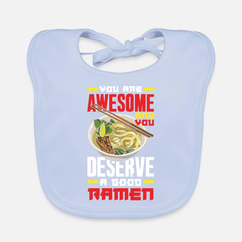 Lustiges Ramen Geschenk Baby Bio-Lätzchen