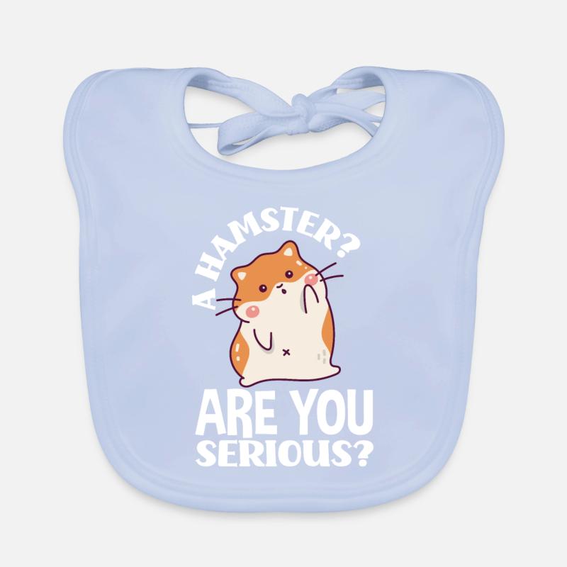 Funny Hamster Gift Organic Baby Bibs