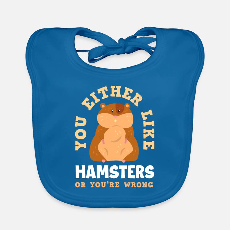 Funny Hamster Gift Organic Baby Bibs