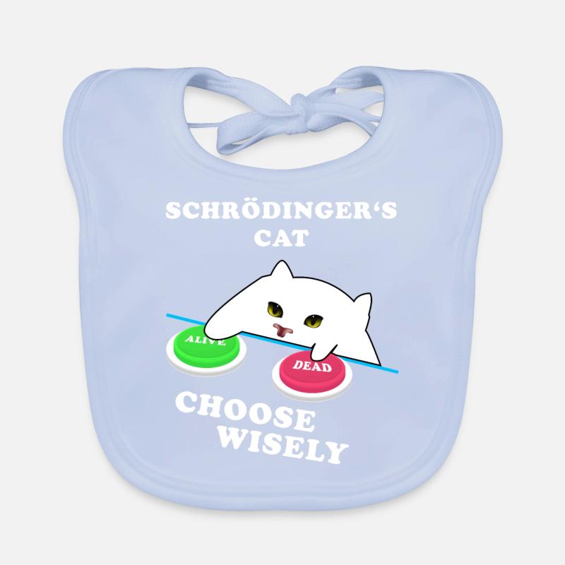 Schrödingers Katze - wähle Weise! Baby Bio-Lätzchen