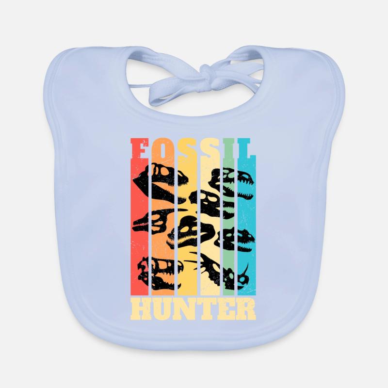 Fossil Hunter Paleontology Paleontologist Organic Baby Bibs
