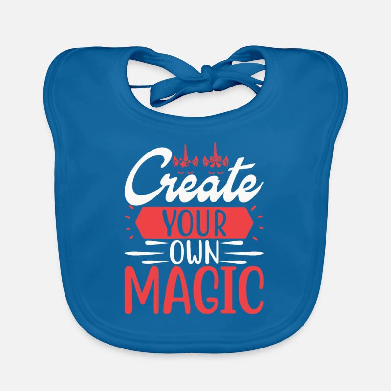 Create your own magic Unicorn Organic Baby Bibs