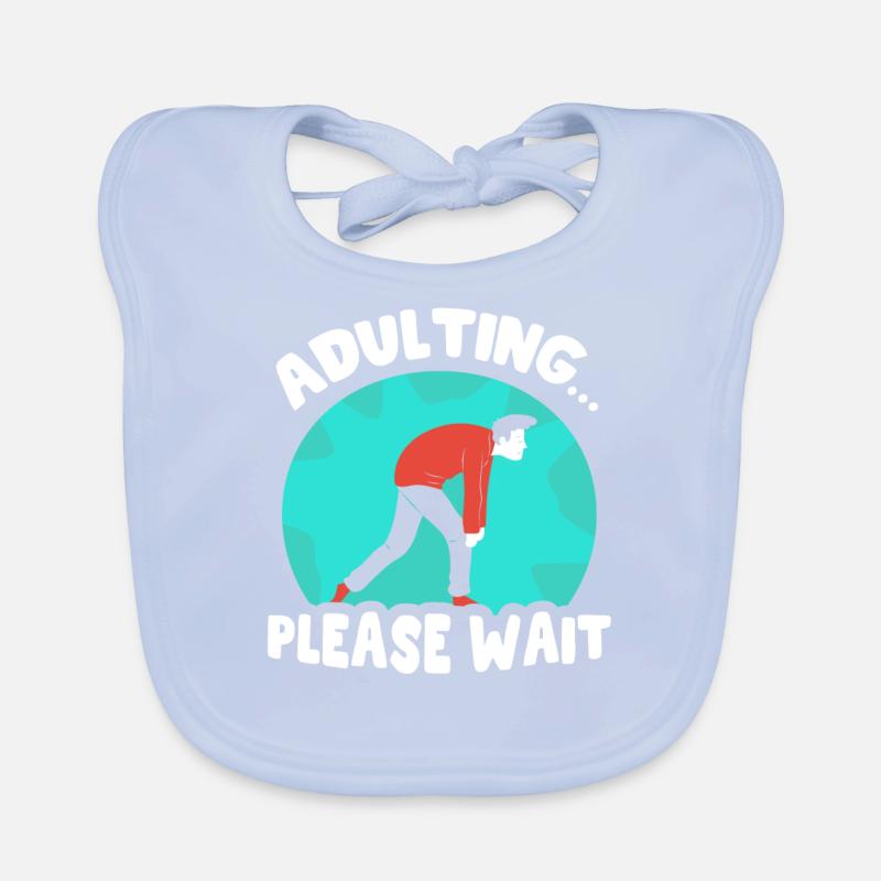 Erwachsen Werden Bitte Warten Geburtstag Pubertät Baby Bio-Lätzchen