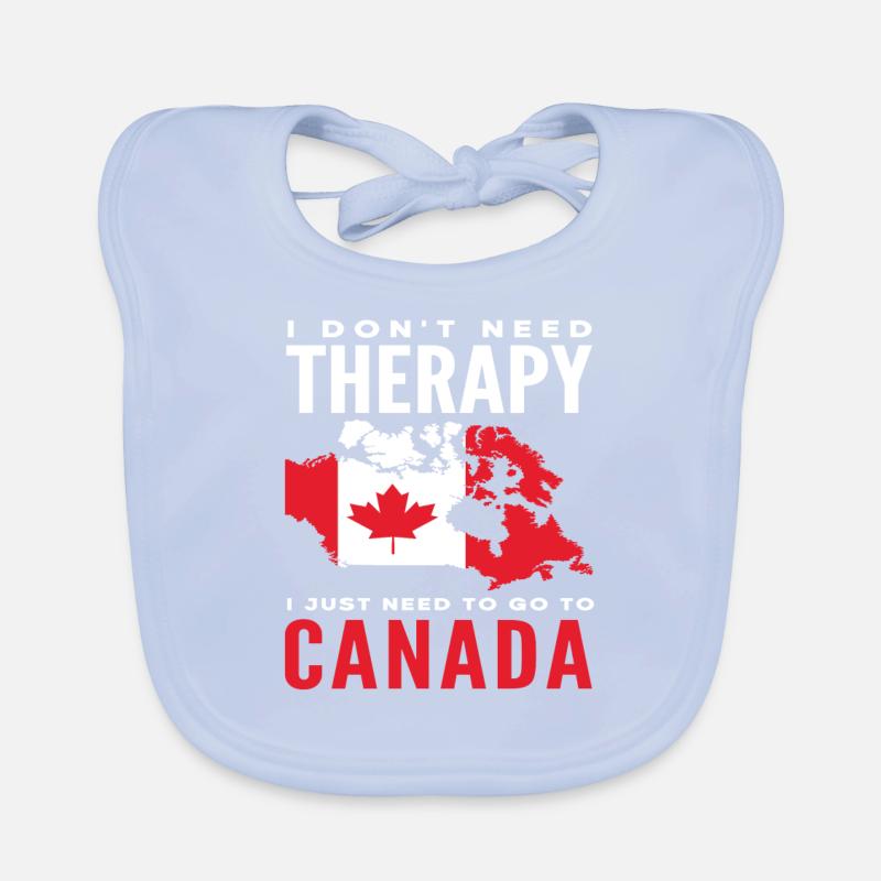 Canada Therapy Saying Canadian Origin Organic Baby Bibs