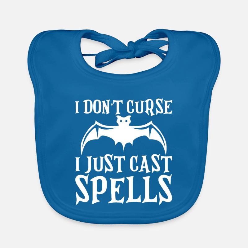 I Don't Curse, I Just Cast Spells Organic Baby Bibs