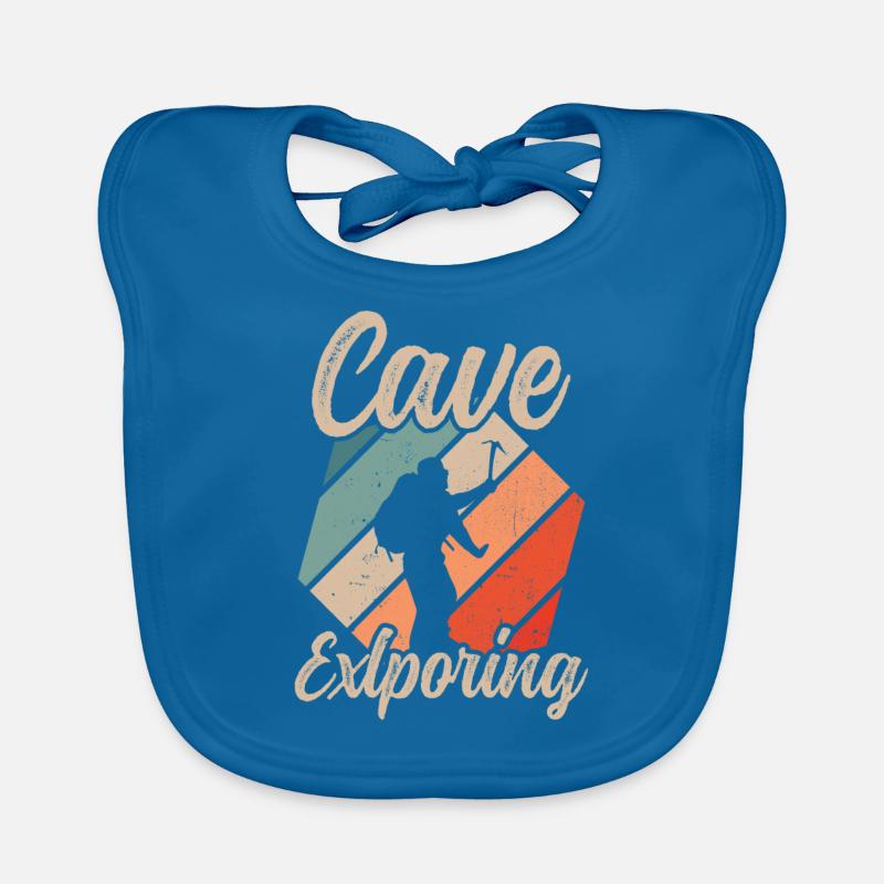 Explore Cave Caving Cave Hiking Cave Organic Baby Bibs