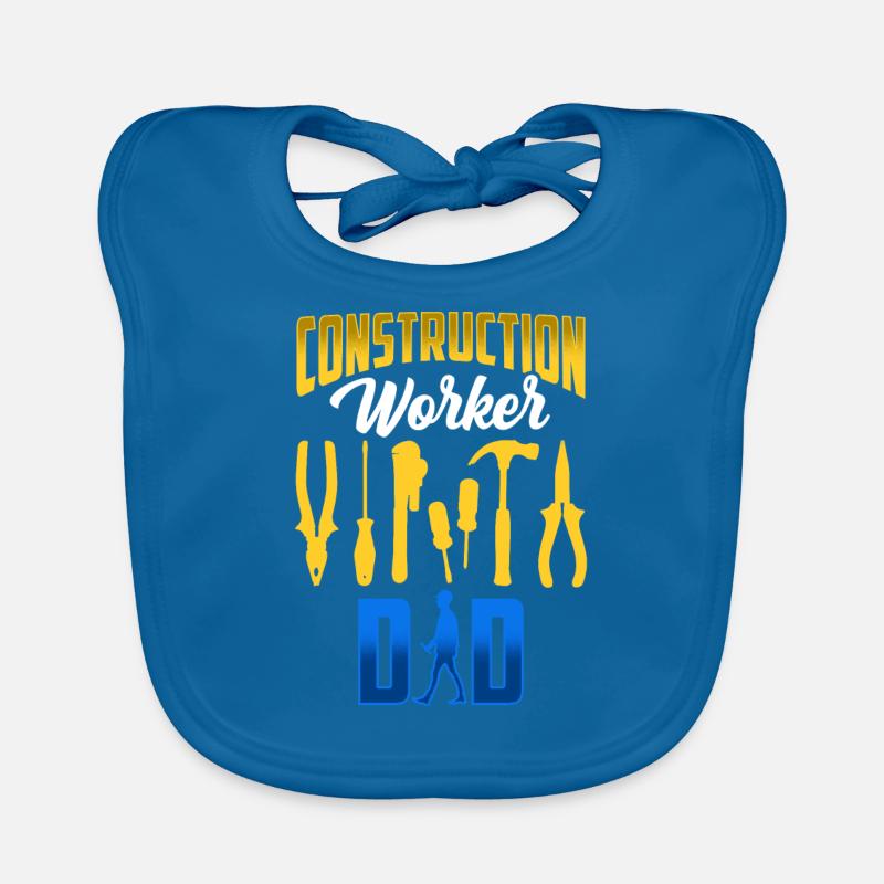 Construction Worker Father Construction Team Construction Site Teamwork Organic Baby Bibs