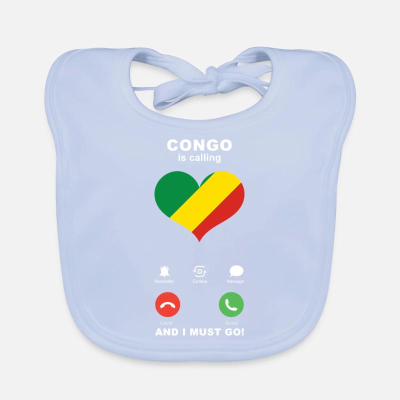 Kongo is calling Kongo Herz Souvenir Baby Bio-Lätzchen
