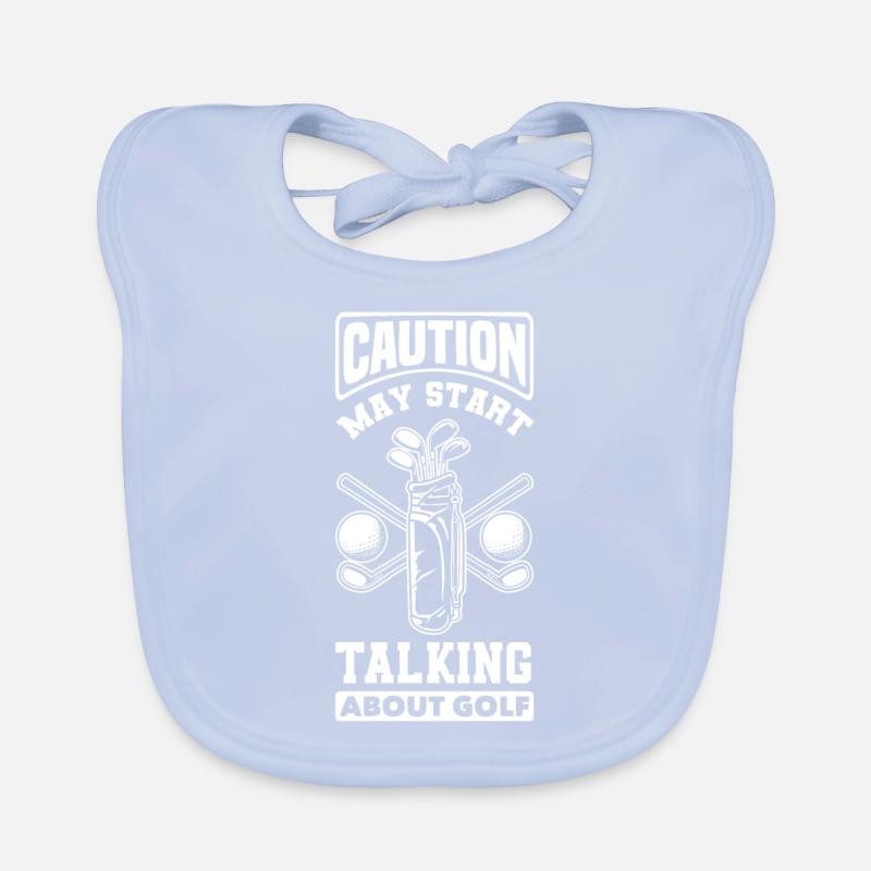 Fun Golf Golf Golfer Gift Organic Baby Bibs