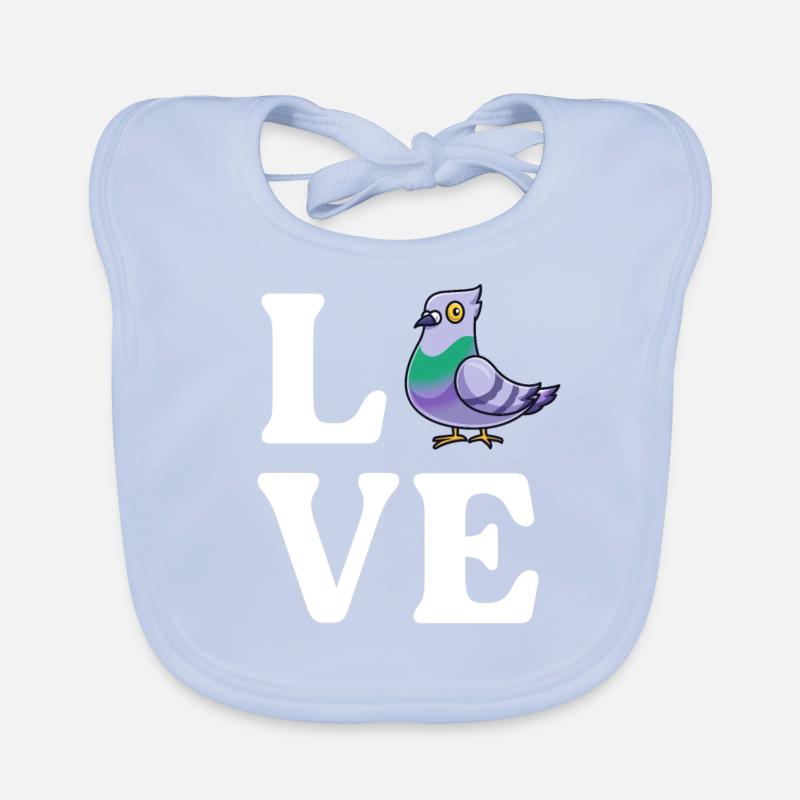 Pigeon Lover Bird Watcher Propriétaire Ornithologue Bavoir bio Bébé