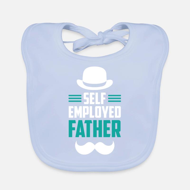 Self-employed father Freelancer Self-employed Organic Baby Bibs