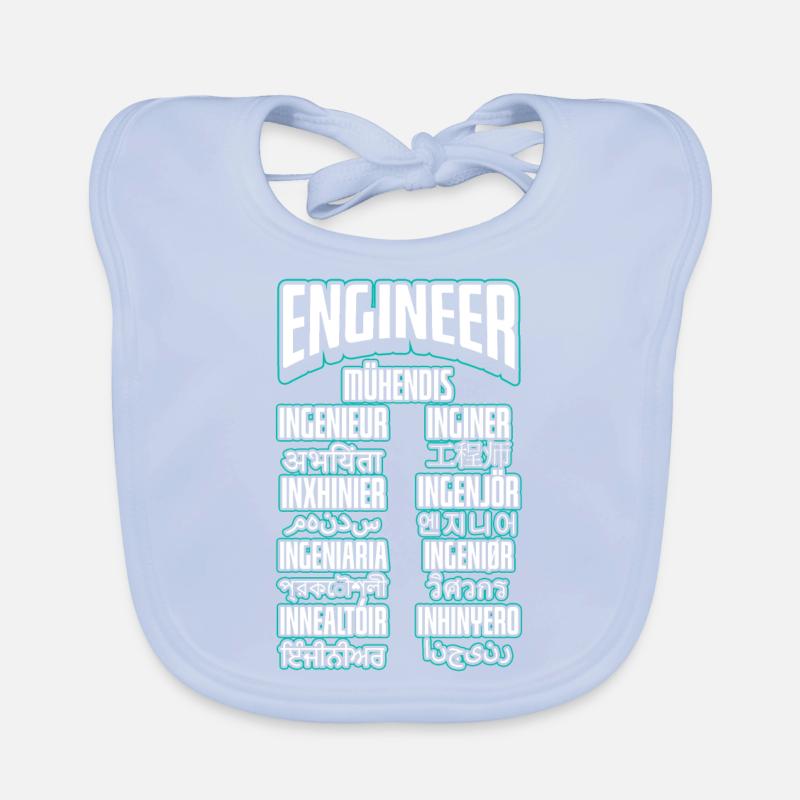 Language Engineer Engineering Career Organic Baby Bibs