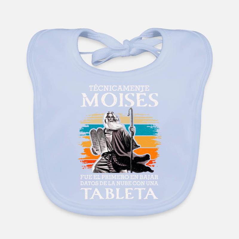 Moises Premier téléchargement de données tablette cloud Bavoir bio Bébé