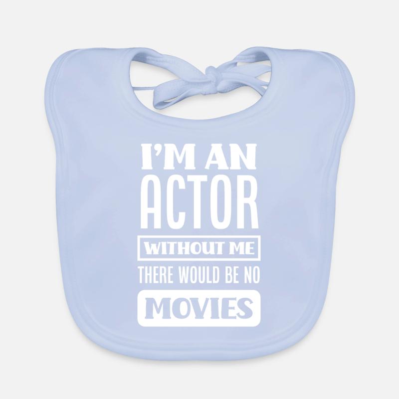 Funny Actor Actress Gift Organic Baby Bibs