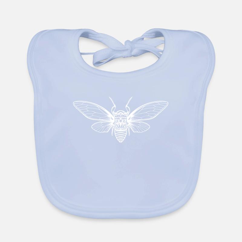 Cicada Cicada Brut Insect Organic Baby Bibs