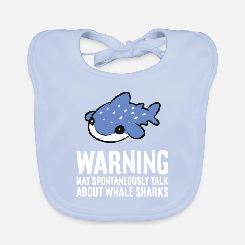 Warning May Spontaneously Talk About Whale Sharks Organic Baby Bibs