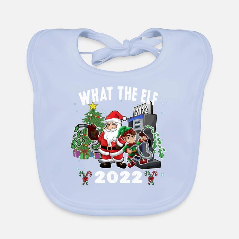 Qu’est-ce que le Père Noël Elf et la pompe à essence Elf Bavoir bio Bébé