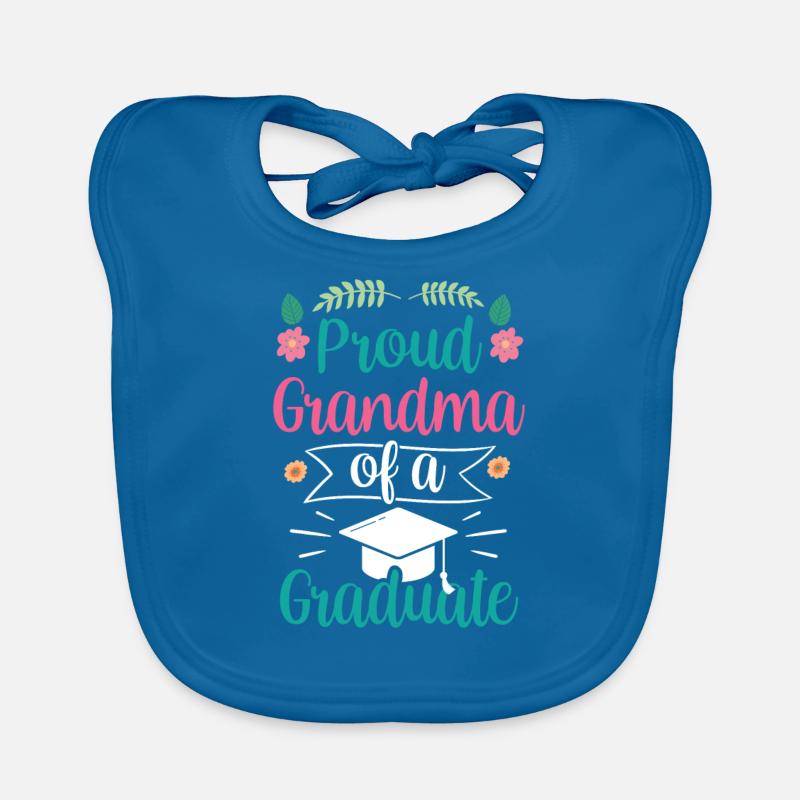 Stolze Großmutter Eines Absolventen Absolvent Baby Bio-Lätzchen