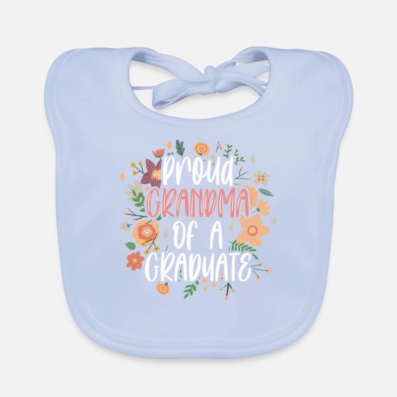 Stolze Großmutter Eines Absolventen Absolvent Baby Bio-Lätzchen