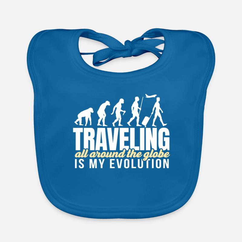 Voyage joyeux de l’évolution agréable disant Bavoir bio Bébé