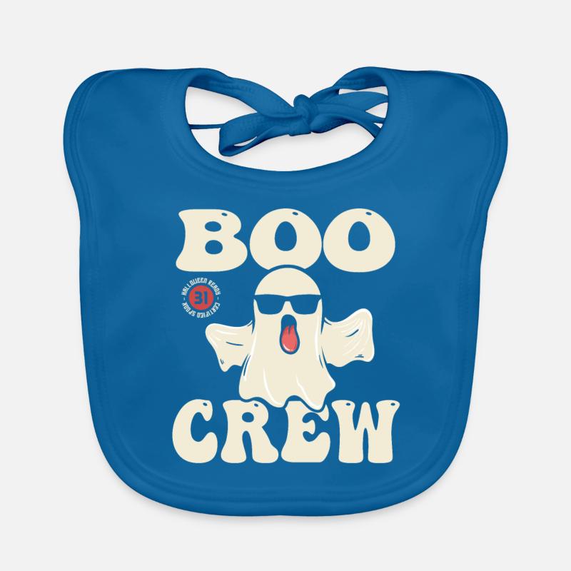 BOO CREW - Halloween - Bavoir bio Bébé - bleu paon