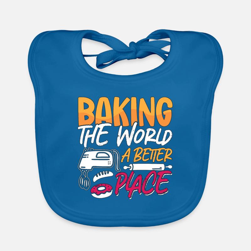 Baker Baking The World A Better Place Bakery Cake Baby Bio-Lätzchen