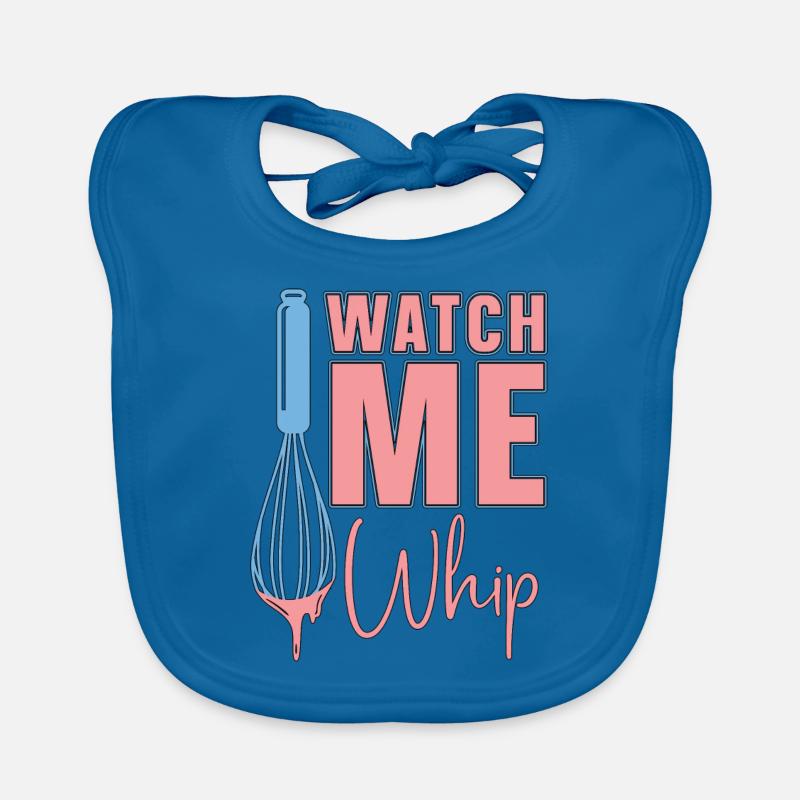Baker Baking Watch Me Whip Bakery Chef Cake Bake Organic Baby Bibs