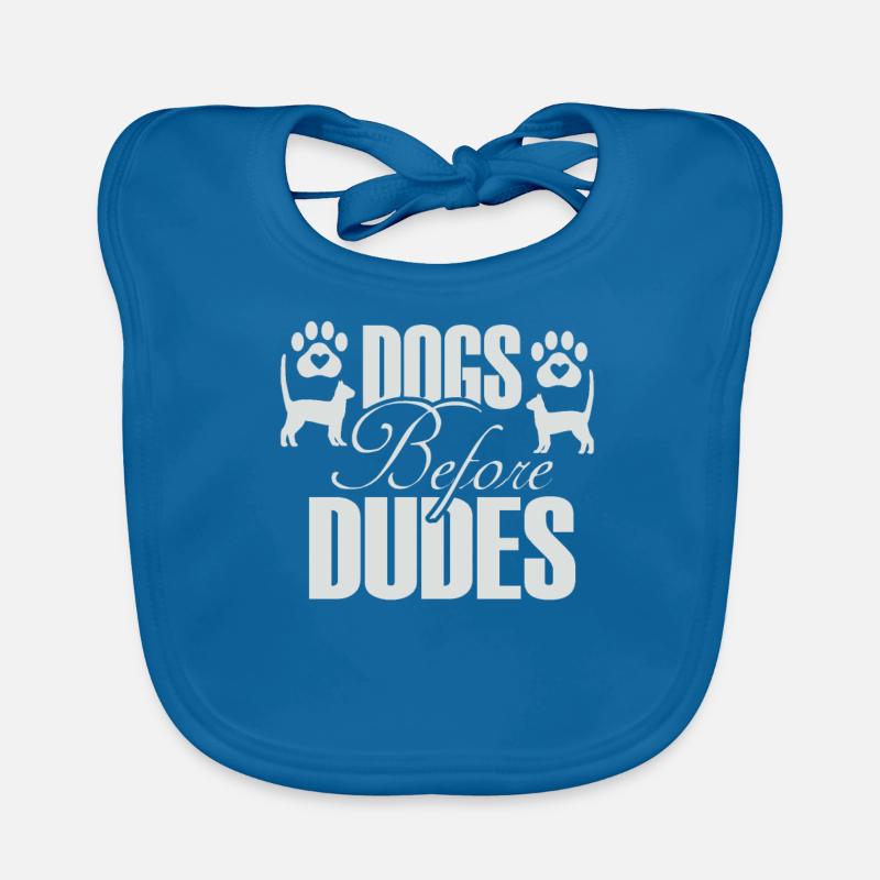 Chiens devant les gars Bavoir bio Bébé