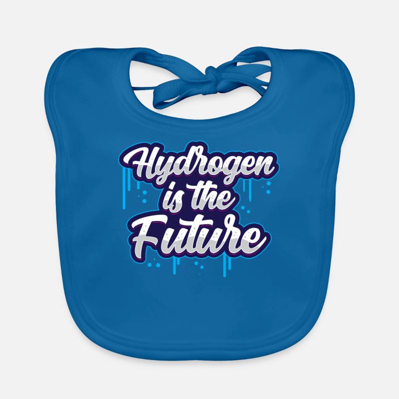 Hydrogen is the future Element hydrogen Organic Baby Bibs
