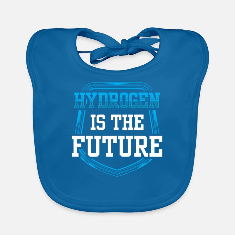 Hydrogen is the future Hydrogen Element Organic Baby Bibs