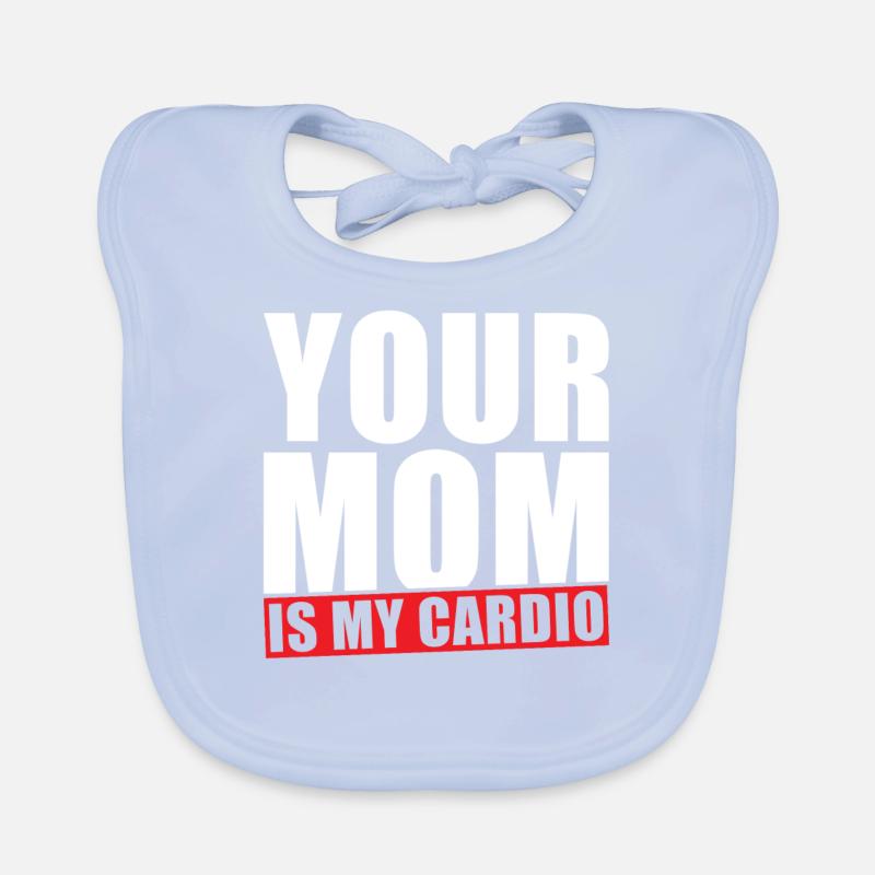 Ta mère est mon Cardio Bavoir bio Bébé
