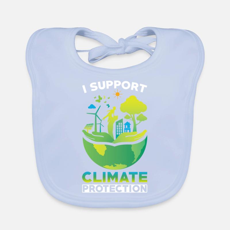 Klimaschützer Klimaschutz Support Baby Bio-Lätzchen