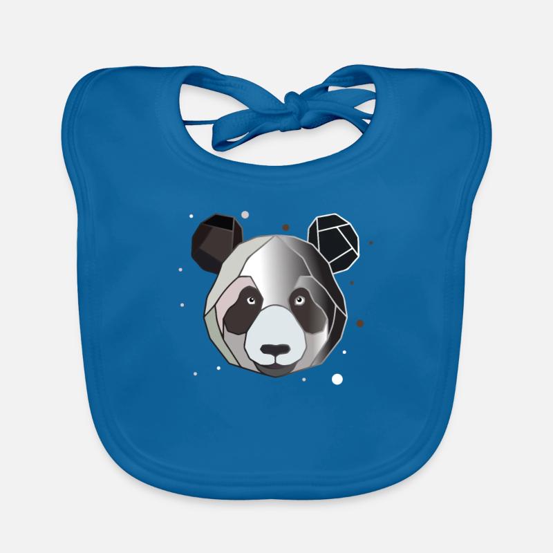 Panda Polygon Baby Bio-Lätzchen