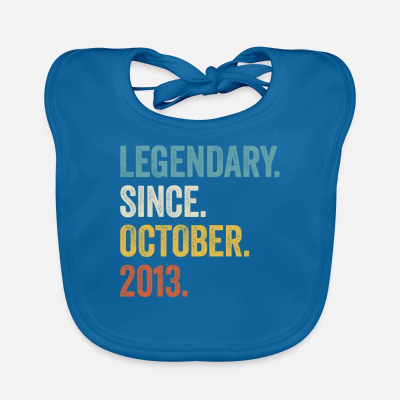 Legendary Since October 2013 9. Geburtstag Baby Bio-Lätzchen